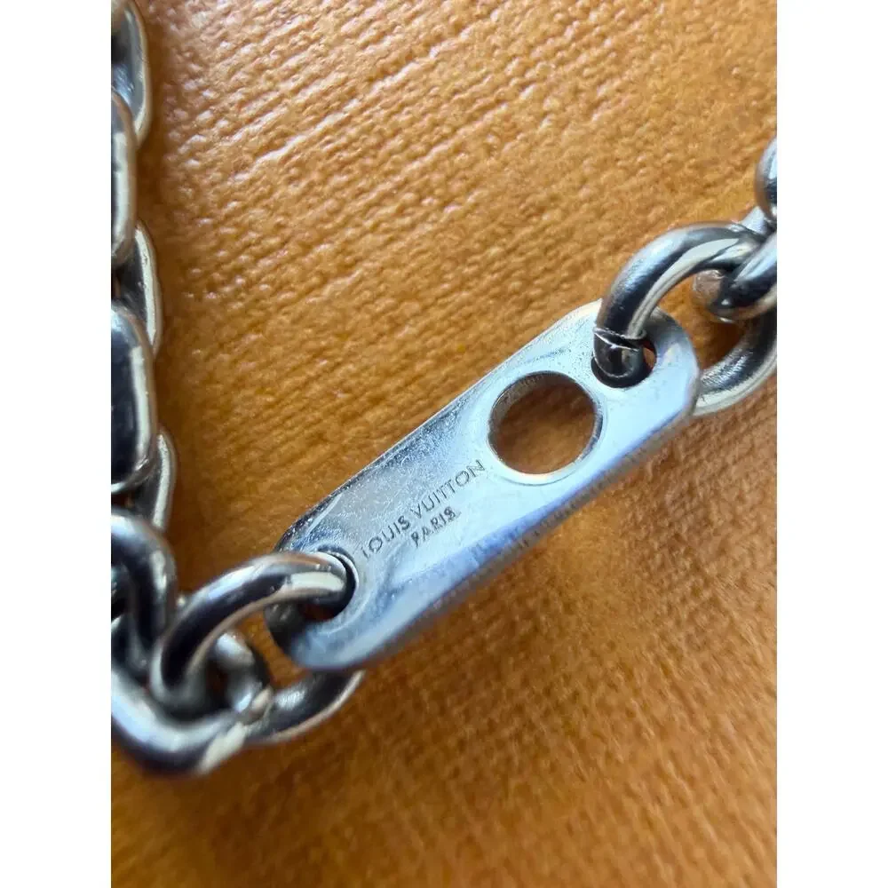 Louis Vuitton monogram bold pendant necklace